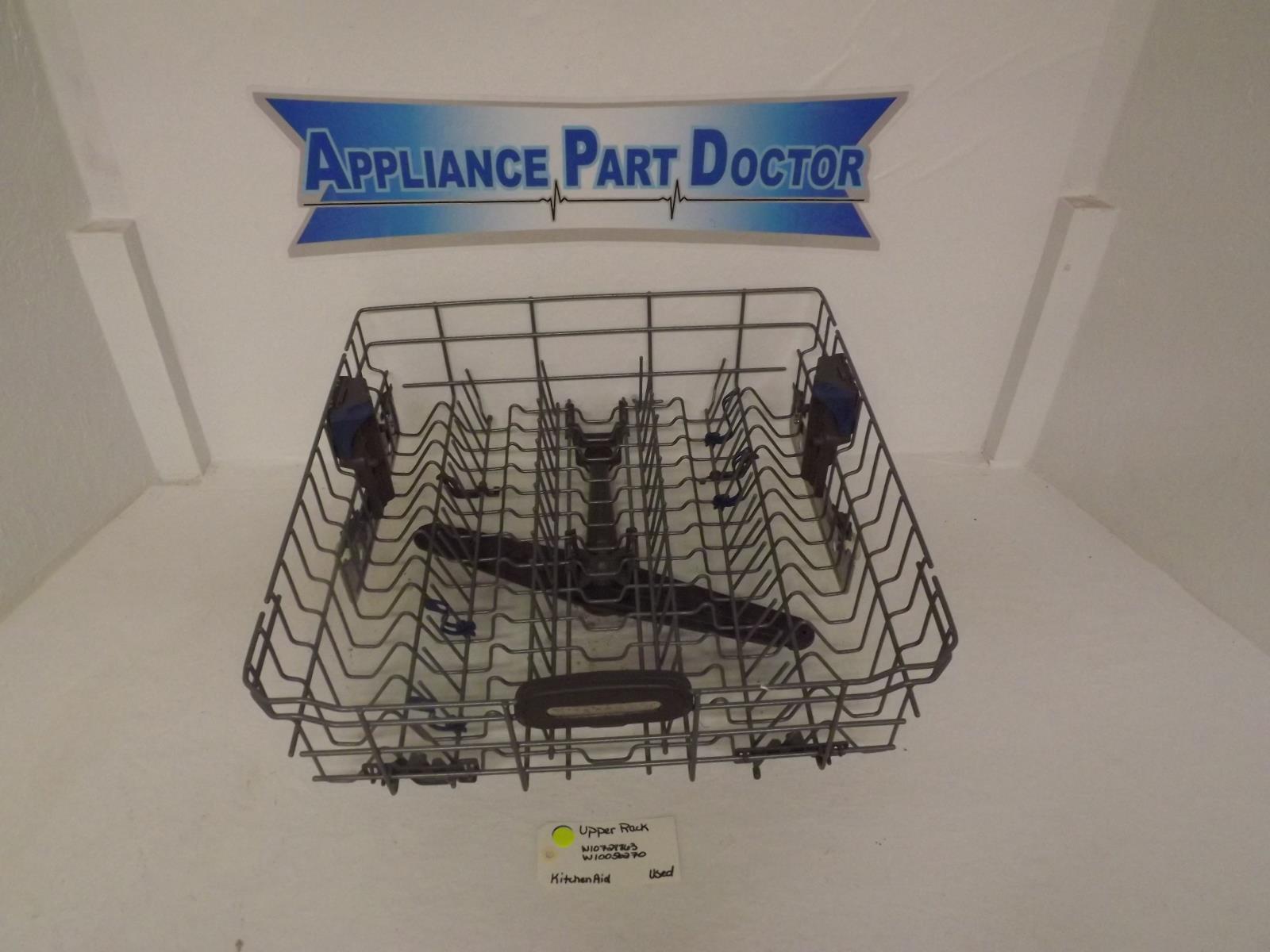 KitchenAid Dishwasher W10728863 W10056270 Upper Rack Used KitchenAid Dishwasher W10728863 W10056270 Upper Rack Used
